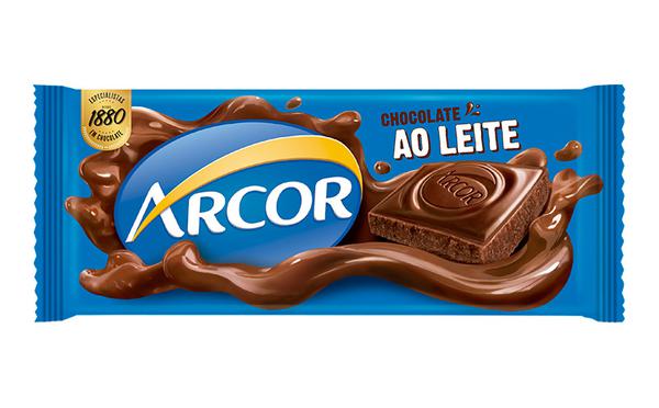 CHOC ARCOR AO LEITE 80GR UN