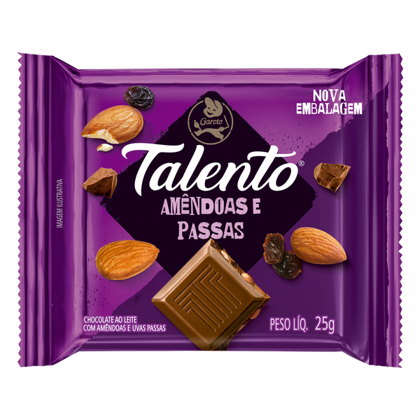 CHOC TALENTO AMEND PASSAS 25G