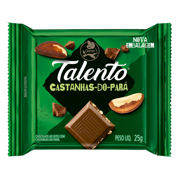 CHOC TALENTO CASTANHA DO PARA 25G