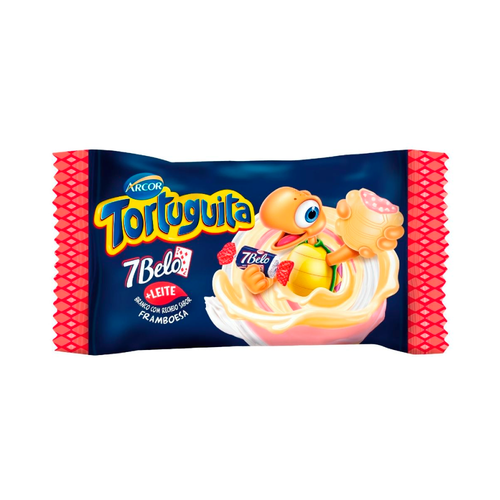 CHOC TORTUGUITA 7BELO FRAMBO 15G