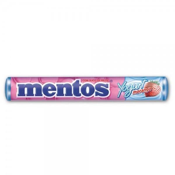 CONFEITO MASTIGAVEL MENTOS YOGURT MORANGO UN