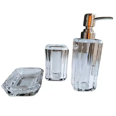 CONJ P/BANHEIRO ACRILICO SORTIDO 3PCS REF358