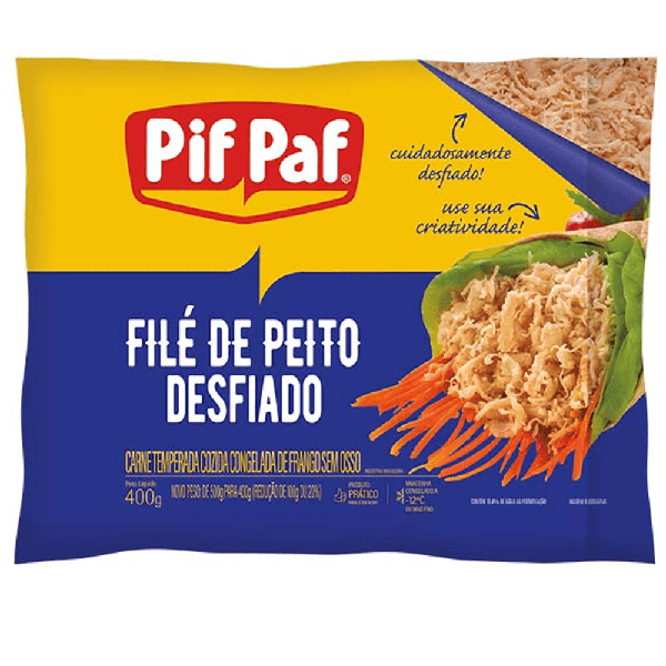FILE DE PEITO PIF PAF DESFIADO 400 GR