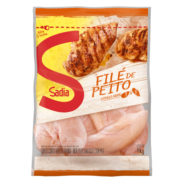 FILE DE PEITO SADIA S OSSO PCTE REF IQF 1KG UN