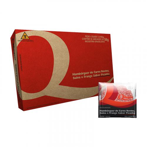 HAMB QBURGUER MISTO SABOR PICANHA 56G