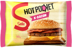 HOT POCKET X BACON SADIA 145G