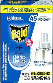 INSET RAID ELETRICO LIQ REFIL 45NOITES UN 32,9 ML
