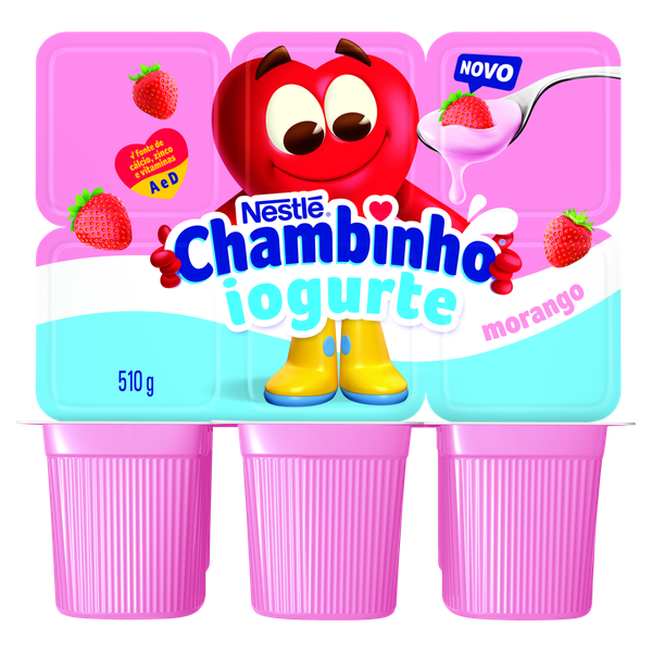 IOG NESTLE CHAMBINHO MORANGO 510 GR