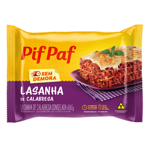 LASANHA PIF PAF CALABRESA 600G