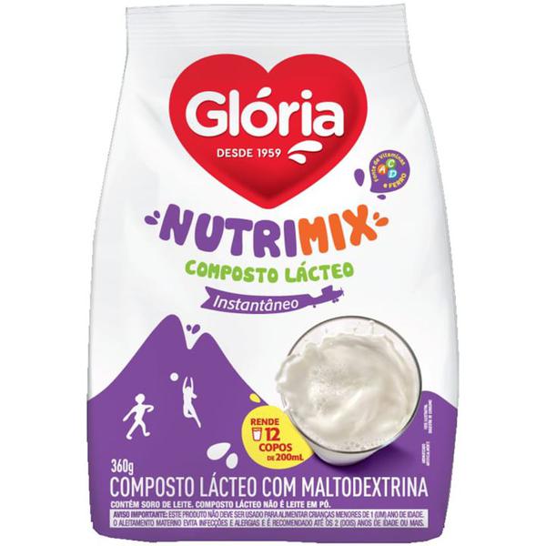 LEITE EM PO NUTRIMIXGLORIA 360 GR