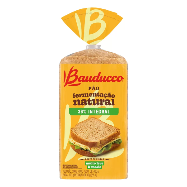 PAO DE FORMA BAUDUCCO INTEGRAL 390GR