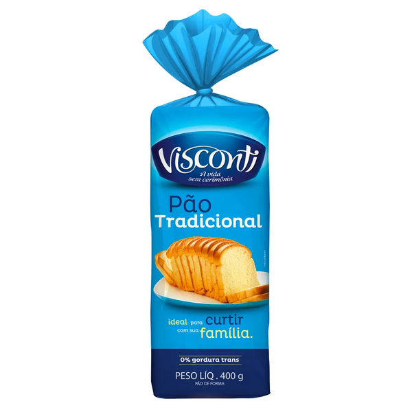 PAO DE FORMA VISCONTI TRADICIONAL 400GR