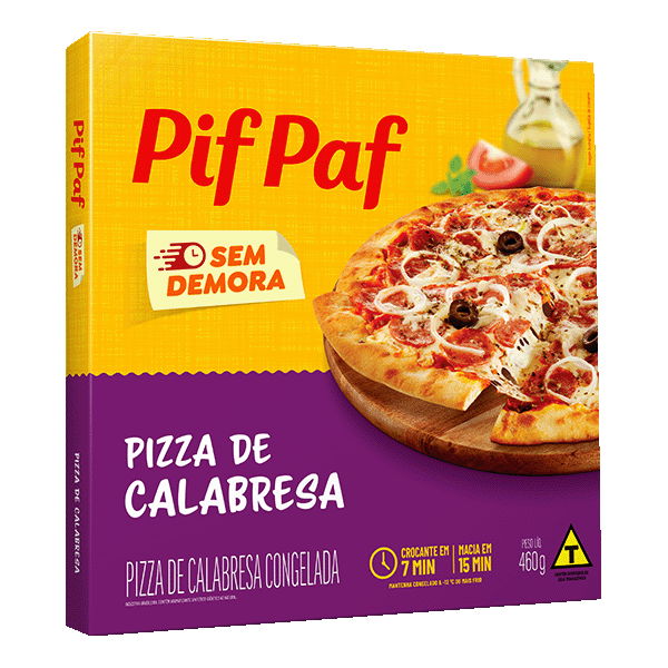 PIZZA PIF PAF CALABRESA 460G