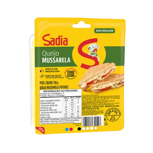 QUEIJO MUSSARELA FATIADO SADIA 150GR VAC
