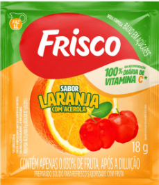 REFRESCO FRISCO LARANJA C/ACEROLA 18G