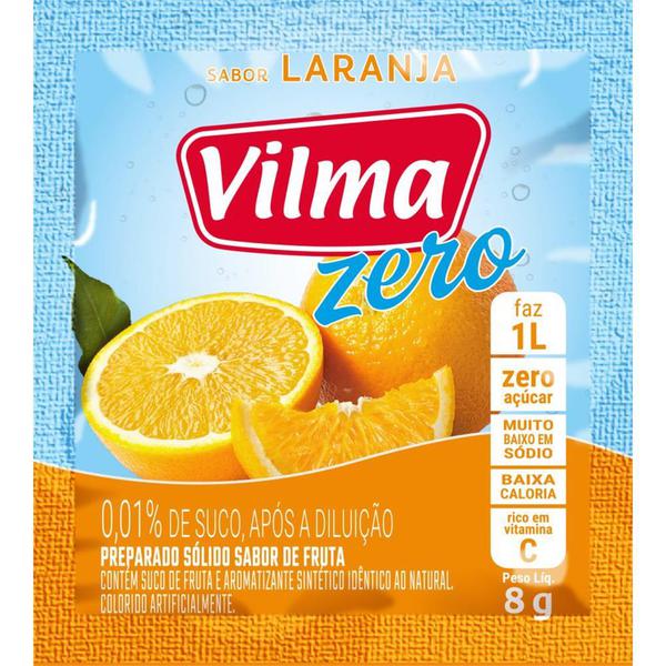 REFRESCO VILMA LARANJA ZERO 8GR