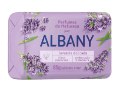 SABONETE ALBANY PERFUMES DA NATUREZA ROXO 85 GR
