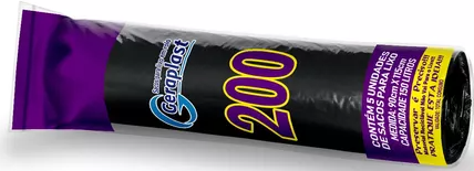 SACO DE LIXO GERAPLAST 200LTS