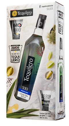 TEQUILA TEQUILEIRO KIT 2 COPOS 750ML