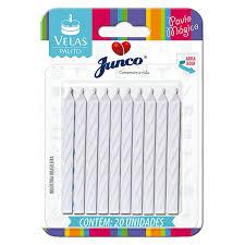 VELA SABOR DE FESTA PALITO ESPIRAL BRANCA C/20