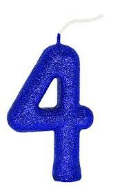 VELA  SABOR PLASTICA  AZUL N4