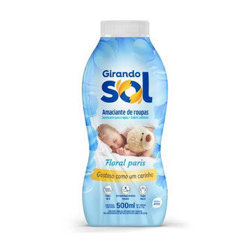 AMACIANTE ROUPA GIRANDO SOL 500ML AZUL