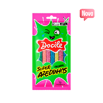 BALAS DOCILE 70G CANUDINHO SUPER AZEDINHOS