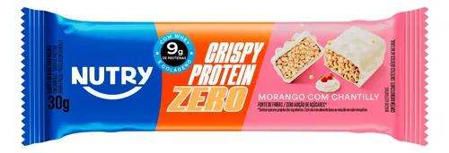 BARRA PROTEINA NUTRY CRISPY 30G ZERO MORANGO