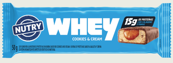 BARRA PROTEINA NUTRY WHEY 50G COOKIES E CREAM