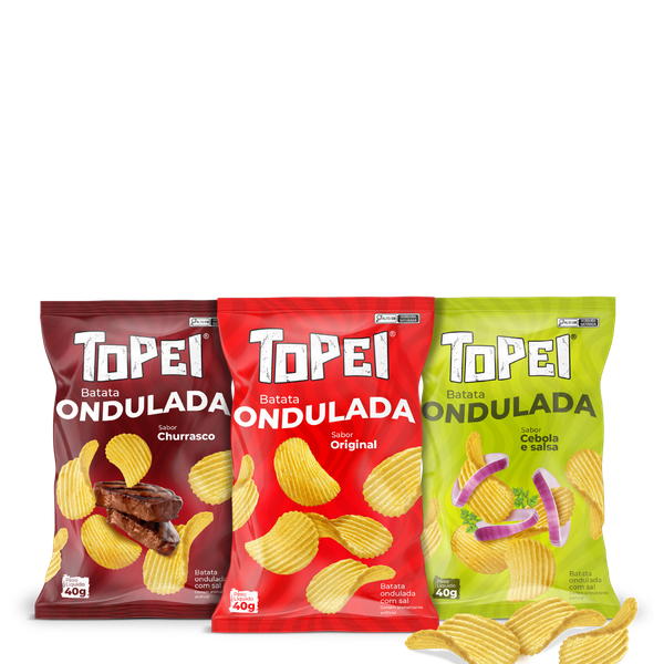 BATATA TOPEI 40G ONDULADA ORIGINAL