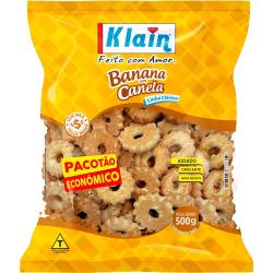 BISC KLAIN 500G BANANA COM CANELA