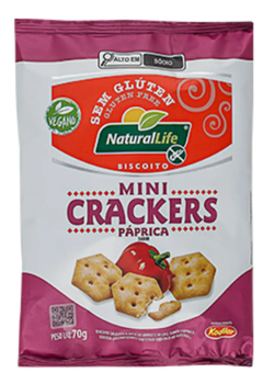 BISC NATURAL LIFE MINI CRACKERS 70G S/GLUTEN PAPRICA