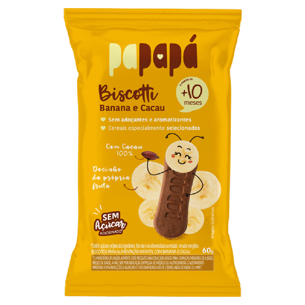 BISC PAPAPA 60G BANANA CACAU