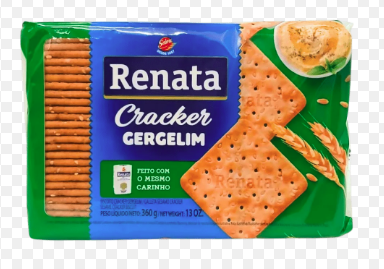 BISCOITO CRACKER INTEGRAL RENATA PACOTE 360G