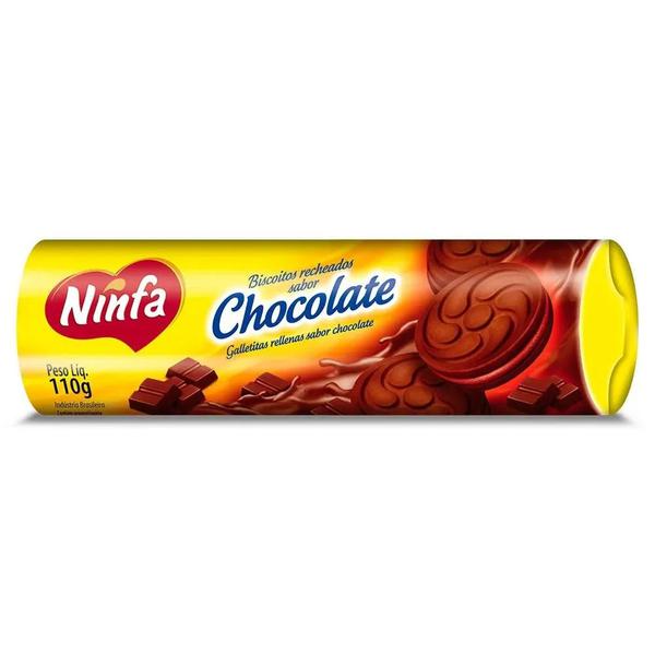 BISCOITO NINFA RECHEADO 110G - CHOCOLATE