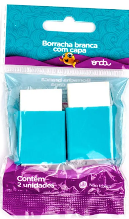 BORRACHA ONDA BRANCA C/2