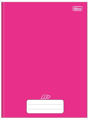 CADERNO TILIBRA CAPA DURA BROCHURÃO GRANDE 48FLS ROSA