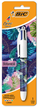 CANETA BIC 4 CORES FLORA MISTA