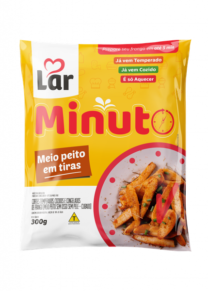 CARNE AVE LAR 300G MINUTO TIRAS DE PEITO