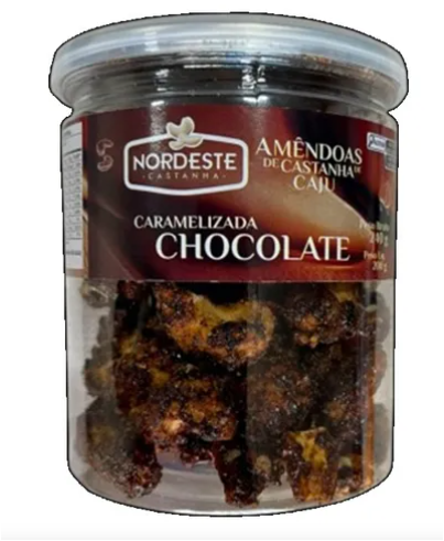 CASTANHA CAJU NORDESTE 200G CHOCOLATE