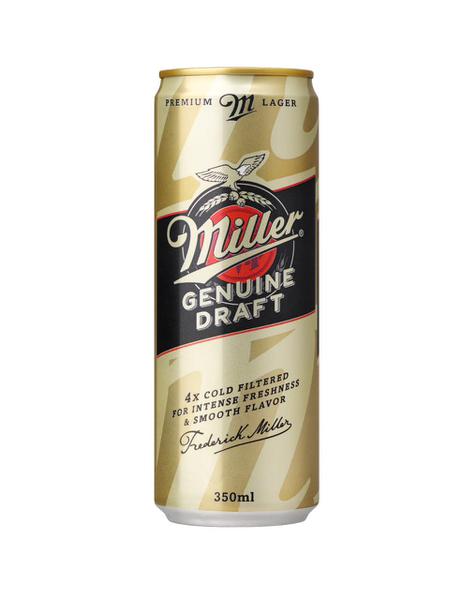 CERVEJA MILLER 350ML GENUINE DRAFT