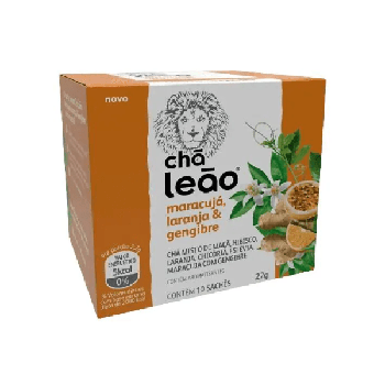 CHA LEAO C/10UN MARACUJA/LARANJA/GENGIBRE