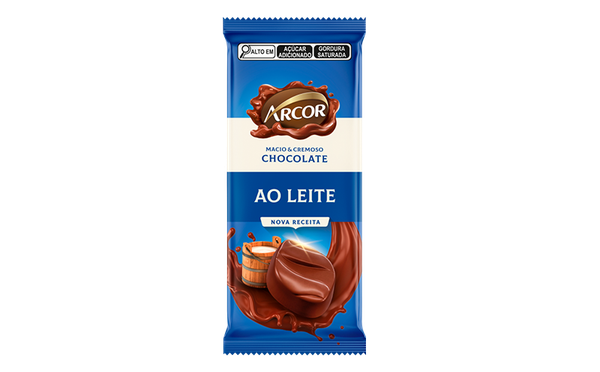 CHOCOLATE ARCOR AO LEITE 80G