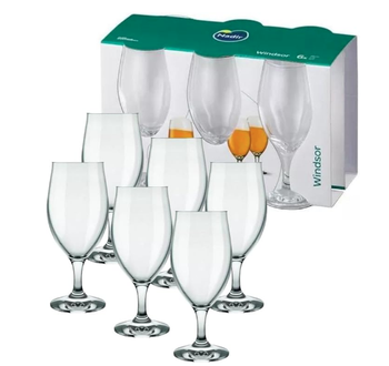 CONJ TACA NADIR 300ML C/6 CERVEJA WINDSOR