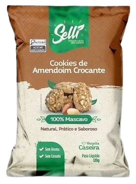 COOKIES SELLI 120G AMENDOIM CROCANTE