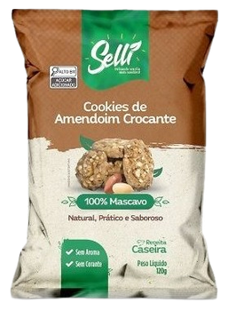 COOKIES SELLI 120G AMENDOIM CROCANTE