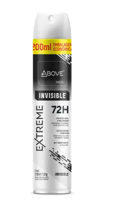 DESODORANTE ABOVE AEROSOL 200ML EXTREME INVISIBLE