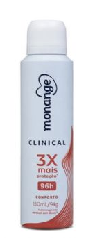 DESODORANTE MONANGE AEROSOL CLINICAL 94G CONFORTO