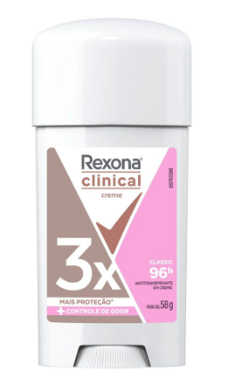 DESODORNTE REXONA STICK 58G CLINICAL FEM CLASSIC