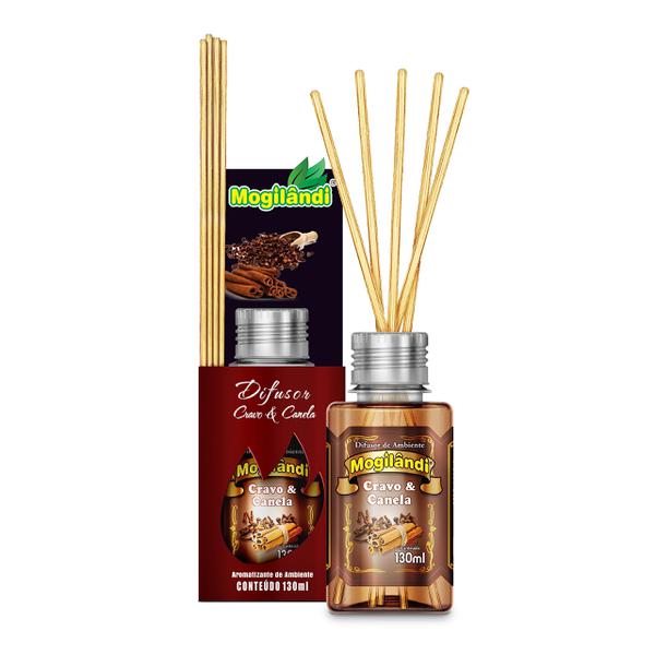 DIFUSOR AMBIENTES MOGILANDI PREMIUM 250ML CRAVO E CANELA
